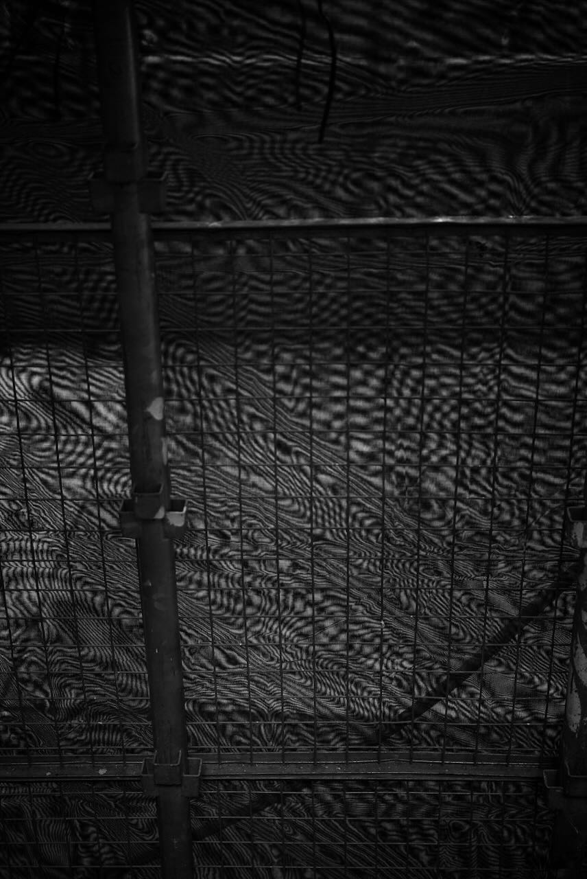 工事ネットのモアレ